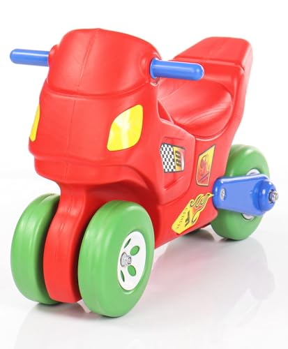 Image of Little Fingers Ride on Motorcycle for Kids - Indoor Outdoor Scoot Dragging Push Toy Bike for Toddlers Boys Girls Age 2 to 6 Years - Lightweight Durable Ride-on Scooter