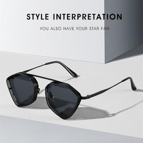 Lunettes de luxe Steampunk avec monture métallique pour homme chic - 2