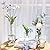 Fixwal 3pcs Flower Vase Clear Glass Cylinder Vases, 4, 8, 12 Inch Tall Cylinder Vases for Centerpieces Floating Candle Holder Vase for Table Shelf, Party, Wedding, Home Decor