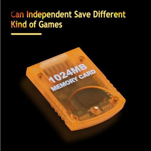 Mcbazel 1024MB Memory Card for Gamecube & Wii β 16344 Blocks, High-Speed Storage - 3