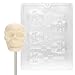 Cybrtrayd H121 Scary Skull Lolly Chocolate Candy Mold with Exclusive Cybrtrayd Copyrighted Chocolate Molding Instructions