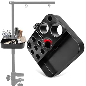 Kalolary Pet Grooming Tools Holder, Dog Grooming Tool Organizer Caddy Pet Grooming Tools Storage Box Organizer Drawer on The Bracket for Pet Grooming Table and Arm