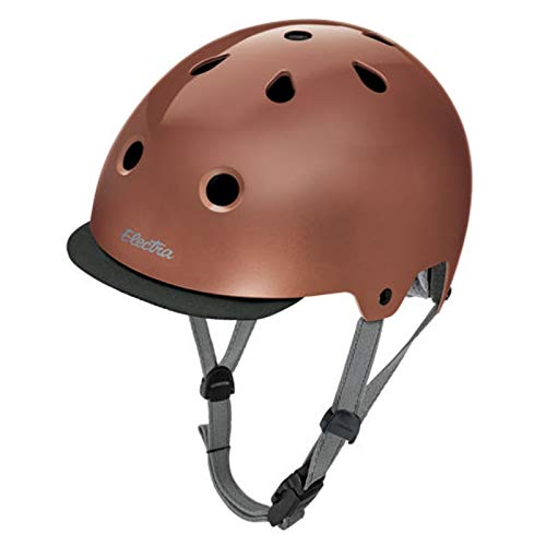 Electra Bicycle Electra Fahrrad Helm Solid Color Serie Fidlock ABS Innenpolster waschbar, EHelmetSC, Farbe Rose Gold, Größe S