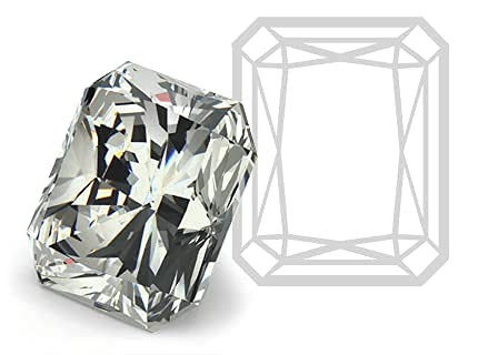 Moissani Cerified Moissanite Emrald Cut Diamond, 1.77 Carat Loose Moissanite D Color VVS1 (6x8) (B098F69GXM) Amazon Price History, Amazon Price Tracker