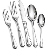 NICE KITCHEN Silverware Set for 12,60 Piece Heavy Duty Cutlery...