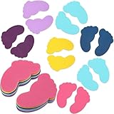 Outus 48 Pcs Carpet Feet Spots, Line up Sit Foot Spots for Classroom Floor, Carpet Markers for Teacher Supplies School Decoration Classroom Rug(Multicolor)