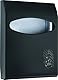 Mar Plast A66210NE Toilettenpapierhalter, schwarz ’Soft Touch’/ Chrom, 295 x 60 x 230 mm