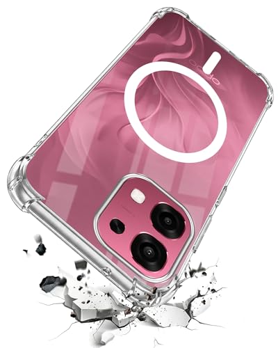 Image of Jkobi Shockproof Crystal-Clear Back Cover for Oppo F31 5G | Oppo F33 5G (Magsafe Wireless Support | Drop & Camera Protection | Hard Polycarbonate)