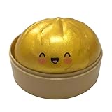 Rare Pink Glitter Dumpling Squishy - Mystery Blind Box Bao Bun HTF - Sparkling Stress Relief Collectible & Desktop Accessory for Adults Anxiety Relief (F)