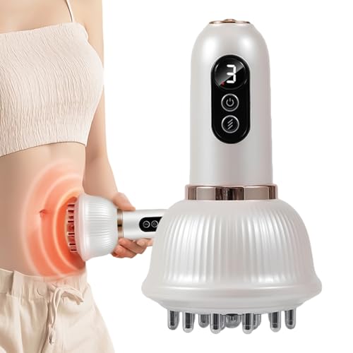 Masajeador de celulitis, 3 modos, 9 niveles, masajeador eléctrico para tonificar, dispositivo de relajación muscular, para espalda, piernas, muslos, abdomen y tejidos profundos, relajación muscular
