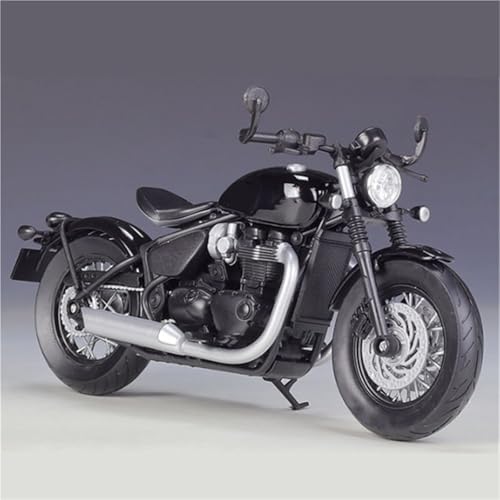Moto miniature Triumph Bonneville Bobber | Décoration de bureau style garage vintage 1:12