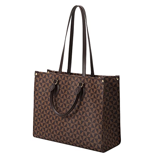 Bolsas para mulheres Bolsas grandes Bolsas de ombro de grife Bolsa de mão com alça superior Bolsa de couro elegante… (咖色)