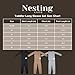 Nesting Club Ribbed Bamboo Toddler Pajama Set, Ribbed Bamboo Toddler Pajamas and Loungewear, Gender Neutral Essentials, 6T, Camel Brown