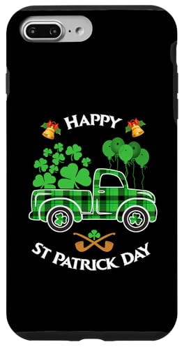 �o�b�t�@���[ �`�F�b�N�� �V�������b�N ���B���e�[�W �g���b�N Happy St. Patrick's Day �X�}�z�P�[�X iPhone 7 Plus/8 Plus �p