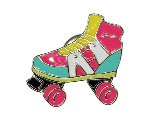 Miniblings Rollschuh Pin Brosche Rollerskates Rollschuhe Retro Disco Roller...