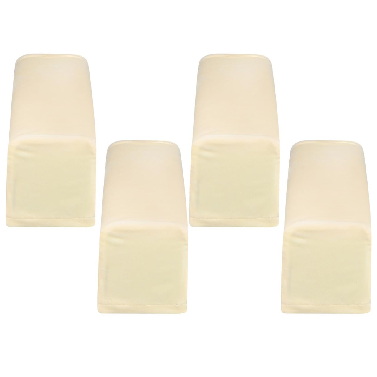 Fundas para reposabrazos de sillón Amosfun de terciopelo beige