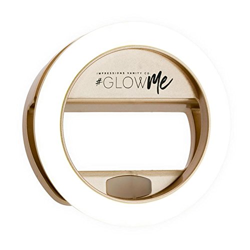 Impressions Vanity GlowMe Champagne Gold 2.0 USB Rechargeable LED Selfie Ring Light