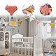 2 Stück Wimpelkette Outdoor Beidseitig, Stoff Wimpelkette aus Musselin Baumwolle mit Quasten, 2.6m Wetterfest Wimpelkette Outdoor für Girlande Deko, Hausbett, Wanddeko