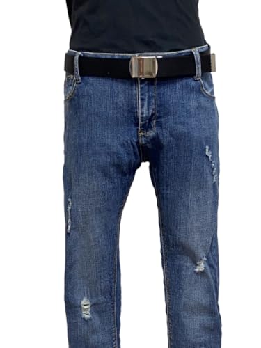 Canvas Belt with Brass Buckle - Military, Golf, Up to 55" Waist Size2