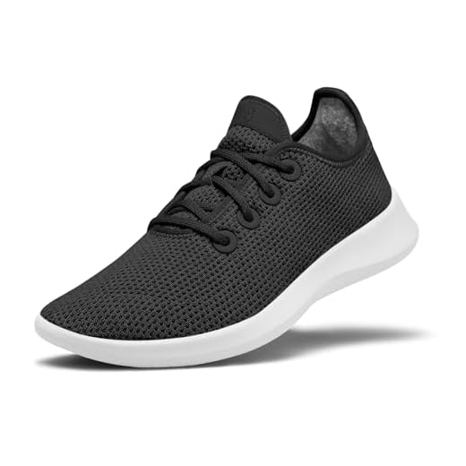 Allbirds Men’s Tree Runner, Everyday Sneakers, Machine Washable Shoe Made with Natural Materials - Jet Black (White Sole) - 11 Medium