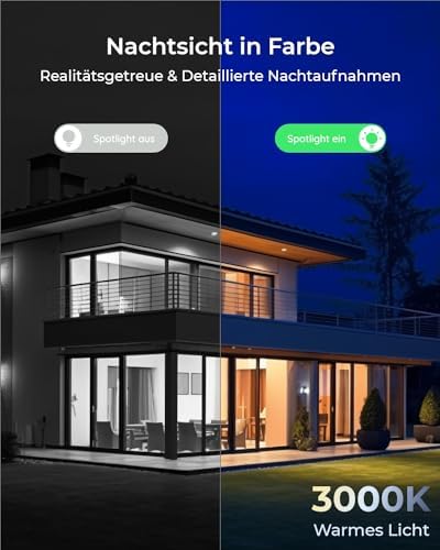 Bild 2 - Reolink 5MP HD Spotlight Dome PoE-Kamera mit IK10 Vandalismusschutz, Nachtsicht in Farbe, Zwei-Wege-Audio, intelligenter Personen-/Fahrzeug-/Tiererkennung, Keine monatlichen Gebühren, RLC-540A