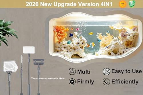 Image of Carefree Fish Aquarium Scraper Blades 10Pcs for 4IN1 6IN1 7IN1 9IN1 Cleaning Tools Long Handle Algae Cleaner