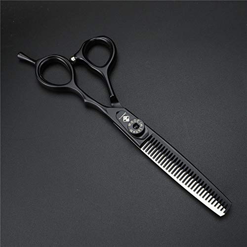 Ciseaux à effiler de coiffure professionnels 15,2 cm noir en acier durable