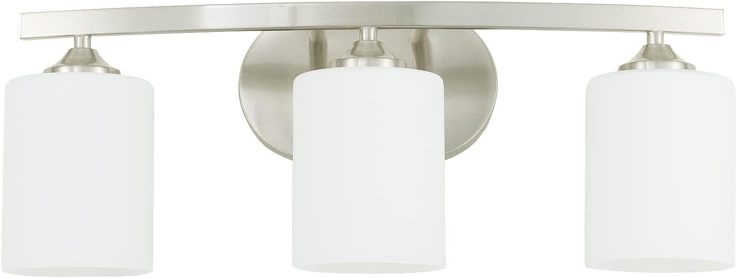 Bath Vanity Lights Fixture 3-Globe Lighting 21-inches Brushed Nickel Finish UL Listed