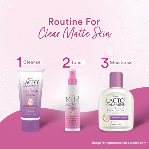 Image of Lacto Calamine Rose Water Toner For Glowing Skin|120ml Each- Pack of 2| Gulab Jal Face Toner|Rosewater- Aloe Vera & 2% Niacinamide| Cleanses, Hydrates & Moisturises Skin|No Sulphate,Alcohol & Parabens