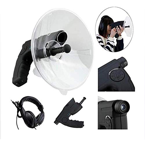 Parabolmikrofon monokulare, monokulare X8 Bionic Ear Vergrößerung Monocular Sound-Verstärker, Bionic Ear Long Range Vögel hören Teleskop 200M,