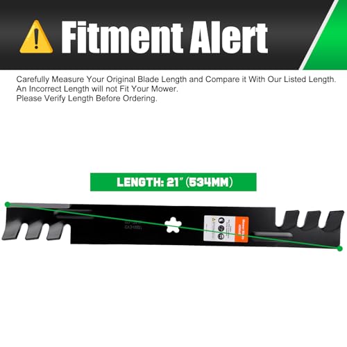 Image of Grasscool 42 inch Deck Craftsman Mower Mulching Blades Replacement 134149 | Fit 138971 532138971,Craftsman LT1000 LT2000 T110,Zero Turn Lawn Tractor Yard,5 Star Bagging Sharp Cuts Mows Side Discharging