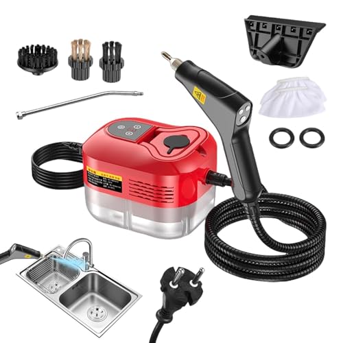 Limpiador a vapor de 2500W con 6 niveles para cocina y coche 2