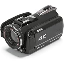 4K Camcorder Video Camera, 28MP, 30X Digital Zoom, 270 Rotation 3.0in LCD Screen, Recorder for Outdoor Travel Vlogging