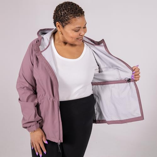 Women's Plus Size 1X-6X Rain Jacket Wind Coat Mystique3