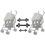 Universal Stroller Connectors for Two Single Strollers Become a Double Stroller.