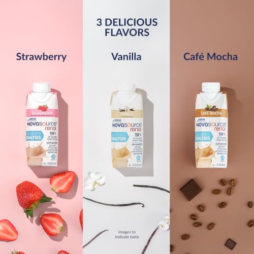 Image of Nestle Novasource Renal Nutritionally Complete Formula Cafe Mocha Flavor 8 oz Carton 24 Ct