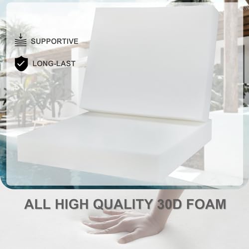 Favoyard FYA41ZD010NA24 Deep Seat Patio Cushion Set 24 X 24 Inch Waterproof Outdoor Chair Cushions thumb #3