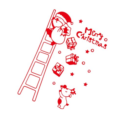 Vinilo Decorativo Santa Claus Rojo 60x38 cm