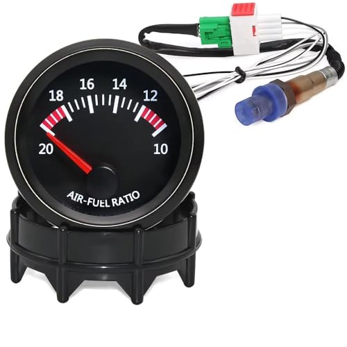 Sensore Ossigeno O2 Misuratore Rapporto Aria-carburante Auto AD 52 Mm 10-20 Con Sensore Ossigeno O2 A Banda Stretta Misuratore 0258006028 Per Motore Passo-passo 12 V Sonda Lambda(Gauge and sensor)