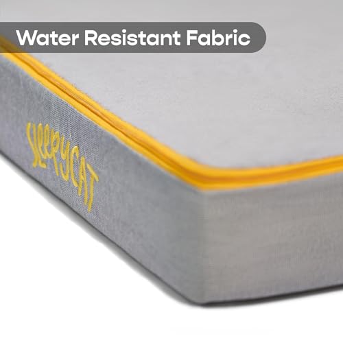 Image of SleepyCat Baby Mattress for Crib & Toddler Bed | High Density Foam with Medium Firm Support | Waterproof Washable Cover | Hypoallergenic & Breathable | 48x24x4 Inch