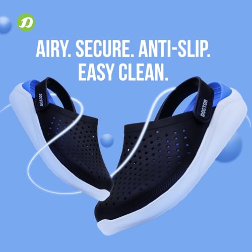 Image of DOCTOR EXTRA SOFT Unisex-Child Kids Classic Ultra Soft Clogs /Sandals with Adjustable Back Strap| Comfortable & LightWeight| Stylish & Anti-Skid| Indoor & Outdoor Casual Sports Mules Boys & Girls D-509