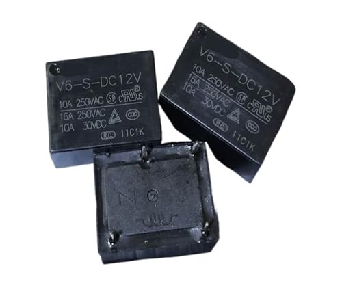 Relé 4 pines V6-S-DC12V alta capacidad 16A tamaño compacto