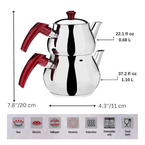 DESTALYA Turkish Teapot Set
