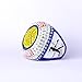 TOPSPORTSJEWELRY 12 pcs Pack League Champions Finalist Softball Championship Awards Trophy Ring Softball Team Awards Softball Players Awards Size 9.5 (White Blue Champions)