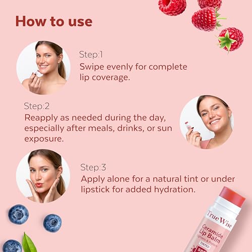 Image of Tinted Lip Balm with SPF 50 PA+++ | Brightening Pink Lip Balm For Dark Lips | Ceramides & Kojic Acid,Vitamin E, Soft, Glossy Lips for Women 5g