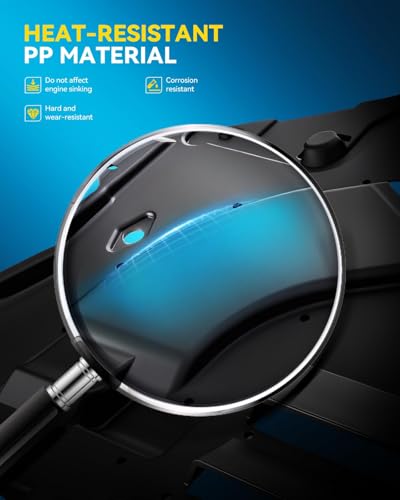 Image of PHILTOP Engine Splash Shield Compatible with 2011-2018 2020 Toyota Sienna Base, 2011-2020 Sienna LE /Limited /XLE, 2013-2020 Sienna L, Engine Under Cover Case Guards Replace# TO1228174