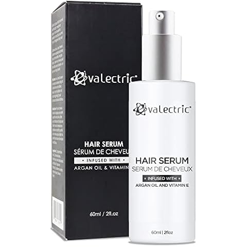 Evalectric Argan Oil Hair Serum - For Dry, Damaged, Frizzy Hair - Anti-Frizz, Straightening, and Shine Serum with Vitamin E - 2 Fl. Oz. Cover