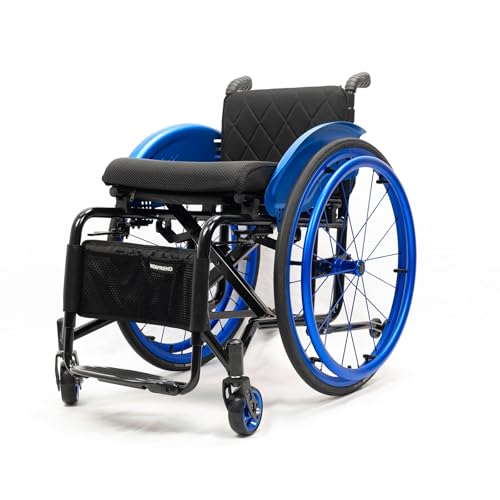 Asfgchh Faltbarer Sportrollstuhl Blau 38cm
