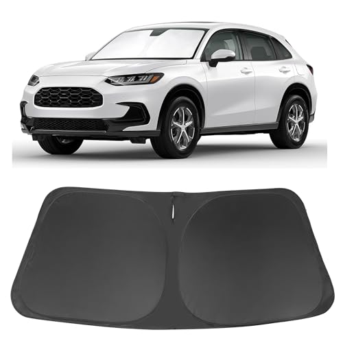 Image of Windshield Sun Shade Custom Fit for 2023 2024 2025 2026 Honda HR-V HRV Accessories Foldable Sunshade Sun Blocker Protect Car from Sun Rays & Heat Damage Keep Car Cooler