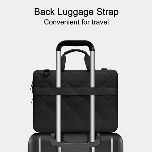 Image of MOSISO 360 Protective Laptop Bag, Shoulder Bag Double Layer Fluffy Padded Anti-theft Zipper